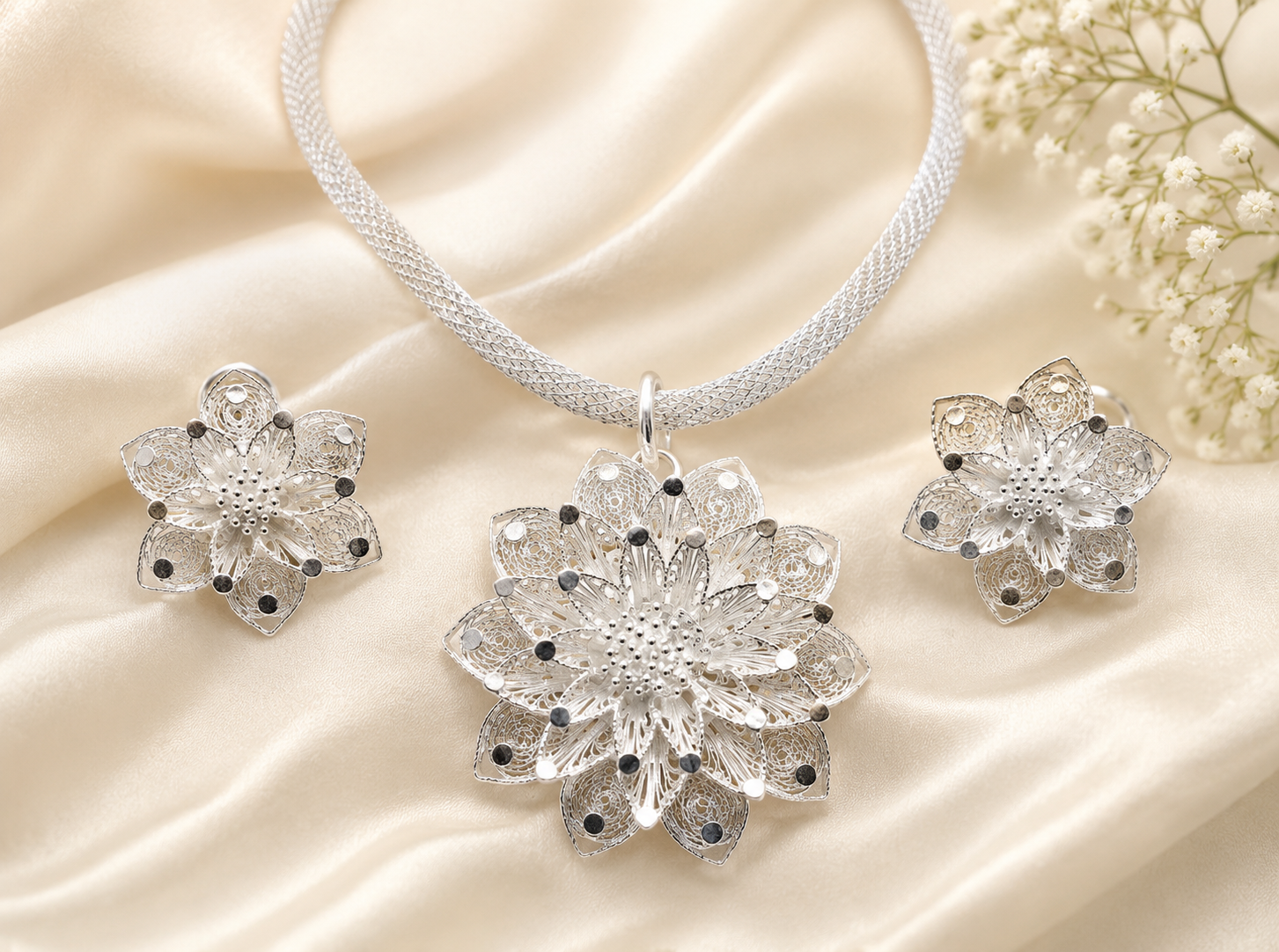 Silver Filigree Necklace