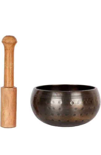 Brass Hammered Tibetan Singing Bowl 