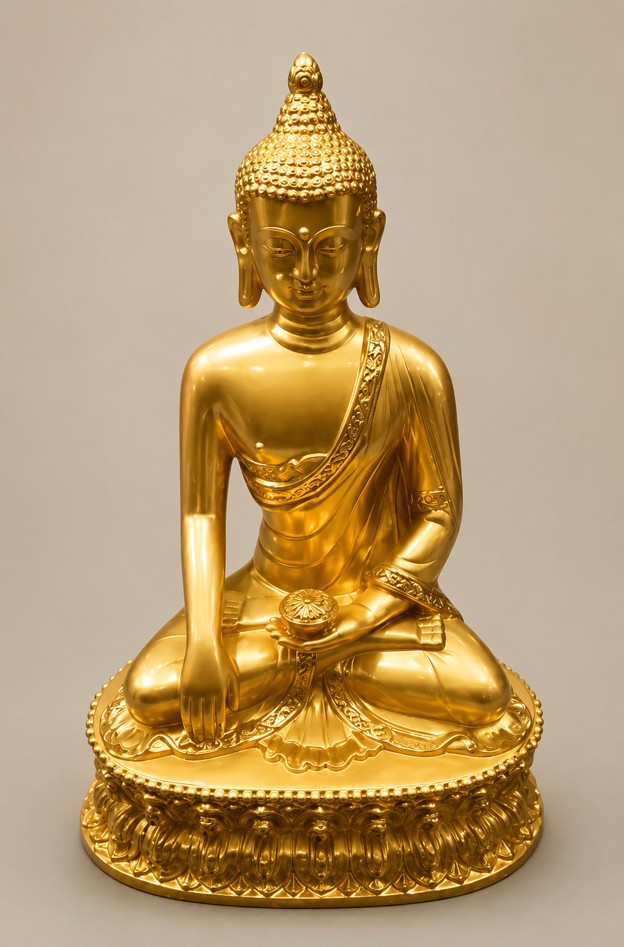 Buddha Statue Gold Plated
