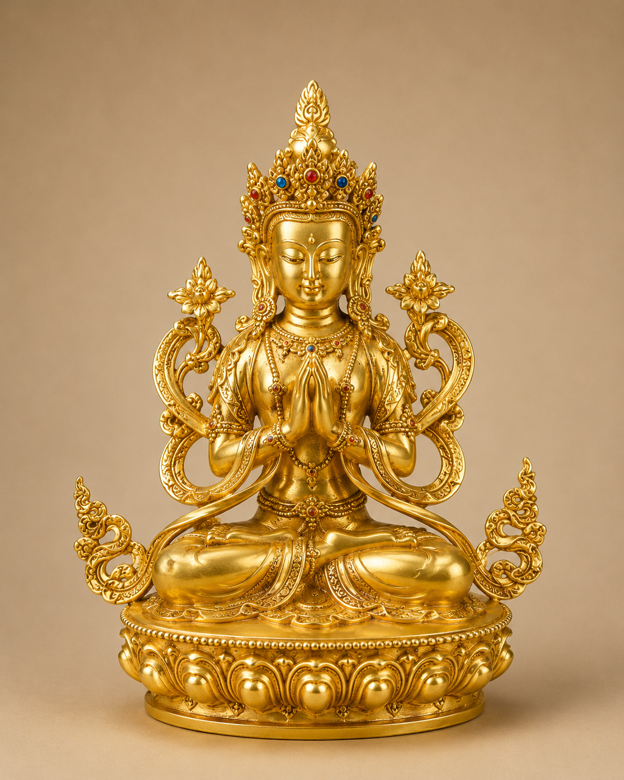 Golden Green Tara – Goddess of Compassion 