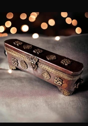 Classic Brass Incense Holder Box 