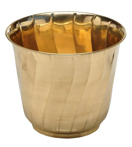 Classic Polished Brass Planter 