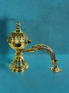 Antique Brass Loban & Resin Burner