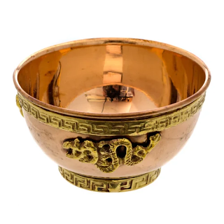 Copper Om Offering Bowl 