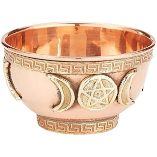 Copper Triple Moon Ritual Bowl