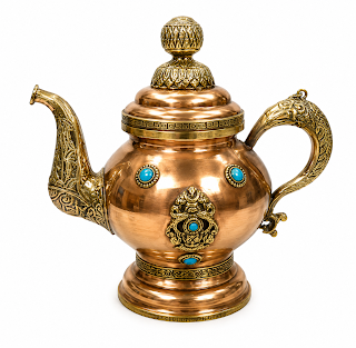 Copper Turquoise Decorative Jug