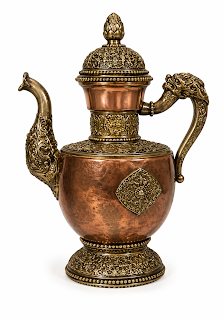 Decorative Brass Ritual Ewer