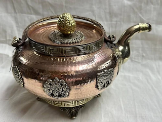 Handcrafted Copper Collectible Kettle