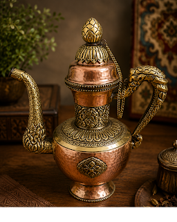 Handcrafted Copper & Brass Ornamental Jug