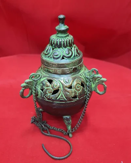   59. Antique Brass Incense Holder