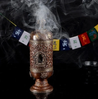 Brass Tibetan Incense Burner