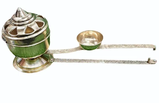 Brass Long Handle Incense Burner 