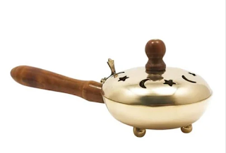  Brass Embossed Incense Burner